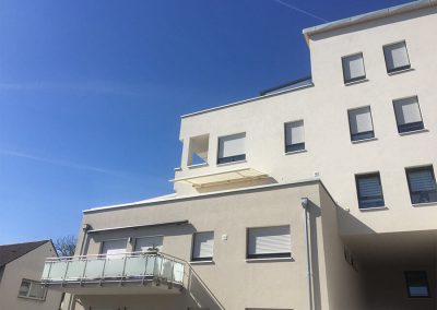 Neubau Projekt mit Terrassenüberdachungen und Markisen Loch Limburgerhof